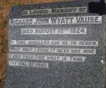 VAUSE Richard John Wyatt -1924