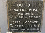 TOIT Carel Lodewyk, du 1932-2016 & Valerie Vera SMITH 1940-2010