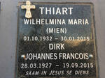 THIART Dirk Johannes Francois 1927-2015 & Wilhelmina Maria 1932-2015