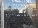 SWANEPOEL Piet 1954-2016