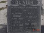 OLIVIER Peet 1948-1995
