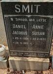 SMIT Daniel Jacobus 1931-1977 & Annie Susan 1935-