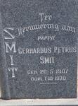 SMIT Gerhardus Petrus 1907-1970