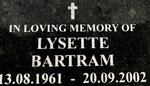 BARTRAM Lysette 1961-2002