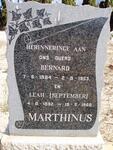 MARTHINUS Bernard 1884-1953 & Leah SEPTEMBER 1892-1968