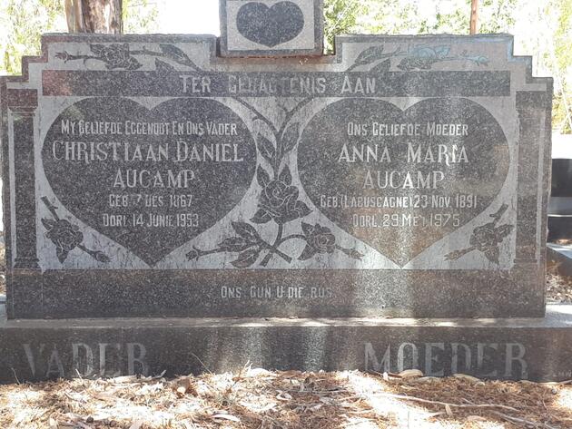 AUCAMP Christiaan Daniel 1867-1953 & Anna Maria LABUSCAGNE 1891-1975