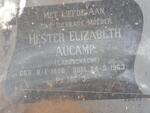AUCAMP Hester Elizabeth nee LABUSCHAGNE 1886-1963
