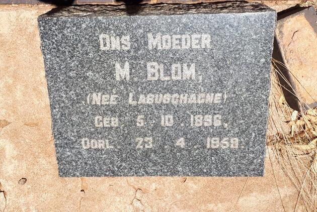 BLOM M. nee LABUSCHAGNE 1896-1959