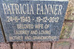 FANNER Patricia 1943-2012
