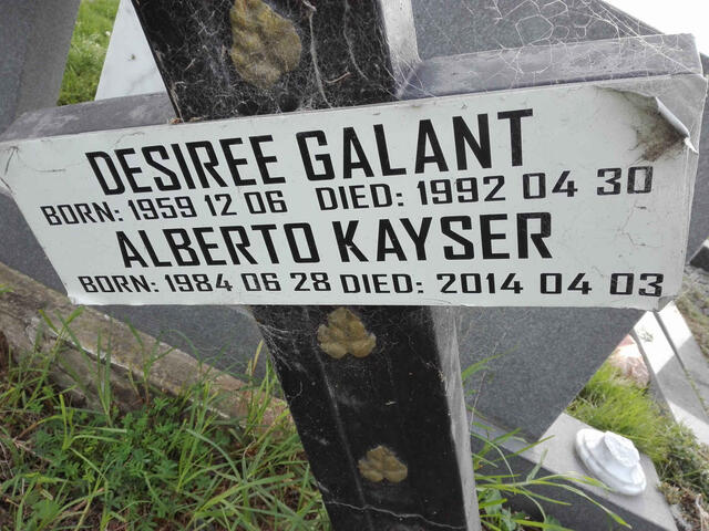 GALANT Desiree 1959-1992 :: KAYSER Alberto 1984-2014