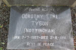 TYSON Dorothy Ethel nee NOTTINGHAM 1907-1991