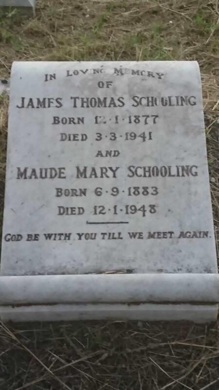 SCHOOLING James Thomas 1877-1941 & Maude Mary 1883-1948