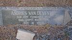 DEVENTER Andries, van 1858-1941