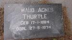THURTLE Maud Agnes 1884-1974