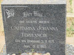 TERBLANCHE Catharina Johanna nee VAN RENSBURG 1875-1965