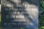 HALL Ellen Maria nee FRANCIS -1953 :: HALL Ernest Dudley -1934