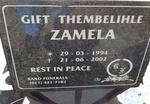 ZAMELA Gift Thembelihle 1994-2002