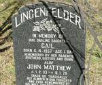 LINGENFELDER John Matthew 1933-1979 :: LINGENFELDER Gail -1957