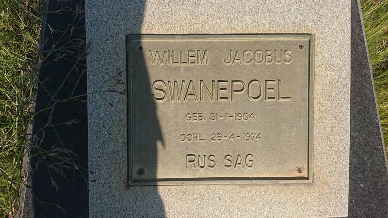 SWANEPOEL Willem Jacobus 1904-1974