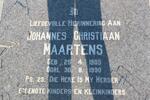 MAARTENS Johannes Christiaan 1905-1990