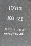 KOTZE Joyce 1918-2014