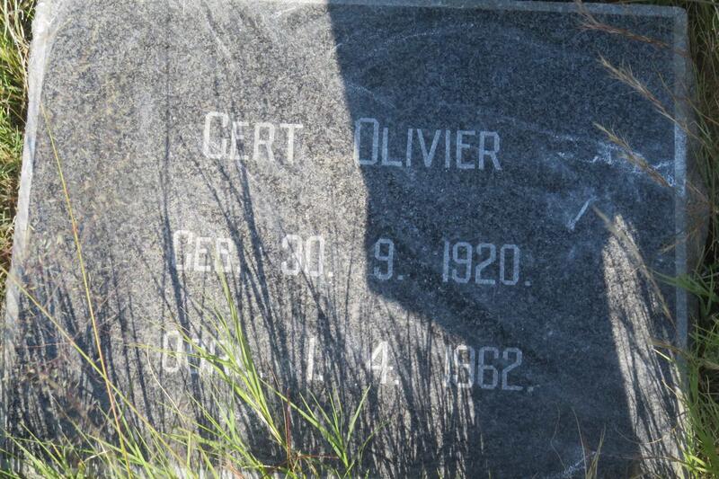 OLIVIER Gert 1920-1962