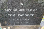PADDOCK Tom 1894-1956