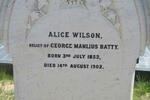 BATTY Alice nee WILSON 1853-1902