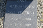 REED Anna Margaretha nee VIVIERS 1906-1987