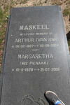 MASKELL Arthur Ivan 1927-2004 & Margaretha PIENAAR 1928-2006