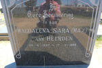 HEERDEN Magdalena Sara, van 1897-1985