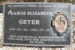 GEYER Francis Elizabeth 1929-1996