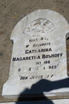 BOSHOFF Catharina Magaretha 1882-1925
