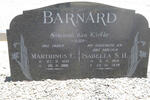 BARNARD Marthinus C. 1910-1985 & Isabella S.H. 1915-1979