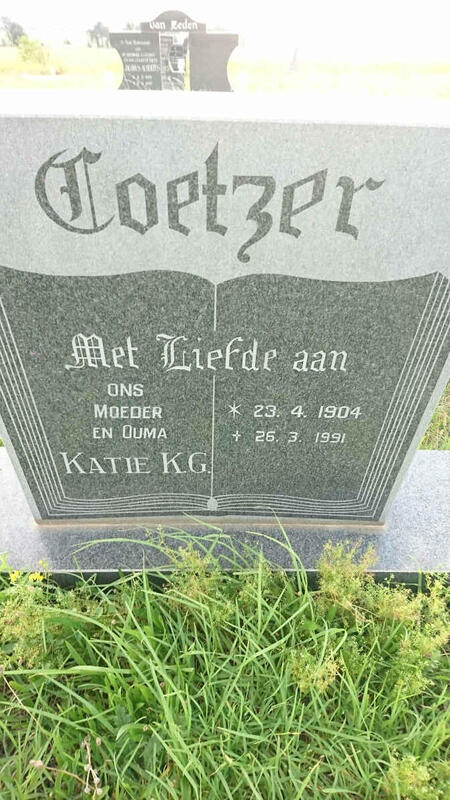 COETZER Katie K.G. 1904-1991