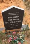 PLESSIS Johanna Susanna, du 1921-2016