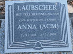 LAUBSCHER A.C.M. 1918-2008