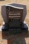 GREYLING Petronella Magdalena 1954-2015
