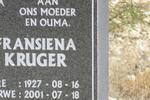 KRUGER Fransiena 1927-2001