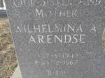 ARENDSE Wilhelmina A. 1942-1967