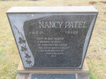 PATEL Nancy 1921-1969