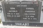 THEART Dirk Jacobus 1889-1927 & Sophia Johanna COETZEE 1896-1974