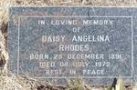 RHODES Daisy Angelina 1891-1972