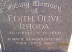 RHODA Edith Olive 1906-1969