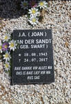 SANDT J.A., van der nee SWART 1943-2017
