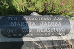 WESSELS Martha Jacoba nee VAN RENSBURG 1905-1976
