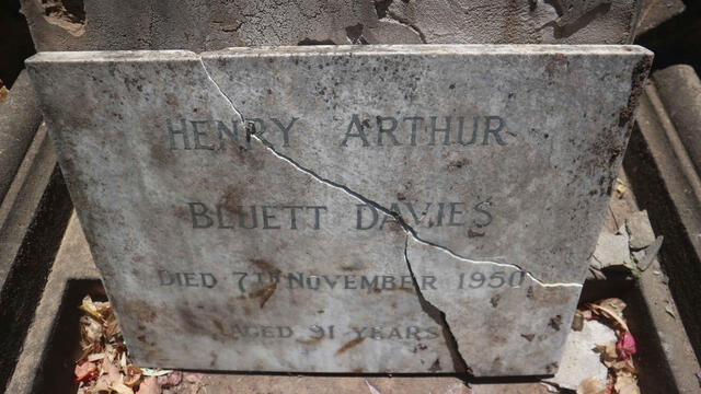 DAVIES Henry Arthur Bluett -1950