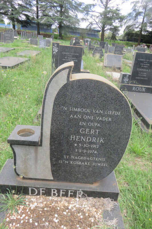 BEER Gert Hendrik, de 1912-1974