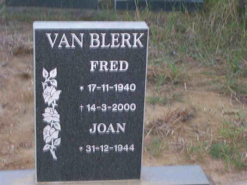 BLERK Fred, van 1940-2000 & Joan 1944-