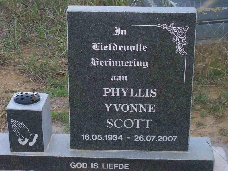 SCOTT Phyllis Yvonne 1934-2007